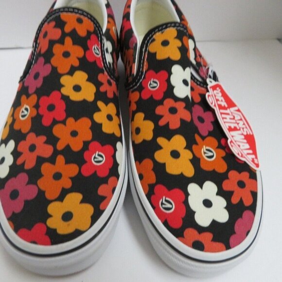 #53 Vans Classic Slip-On Shoes Peace Peace Floral Canvas Mens 11.5 Women’s 13 - Picture 3 of 5